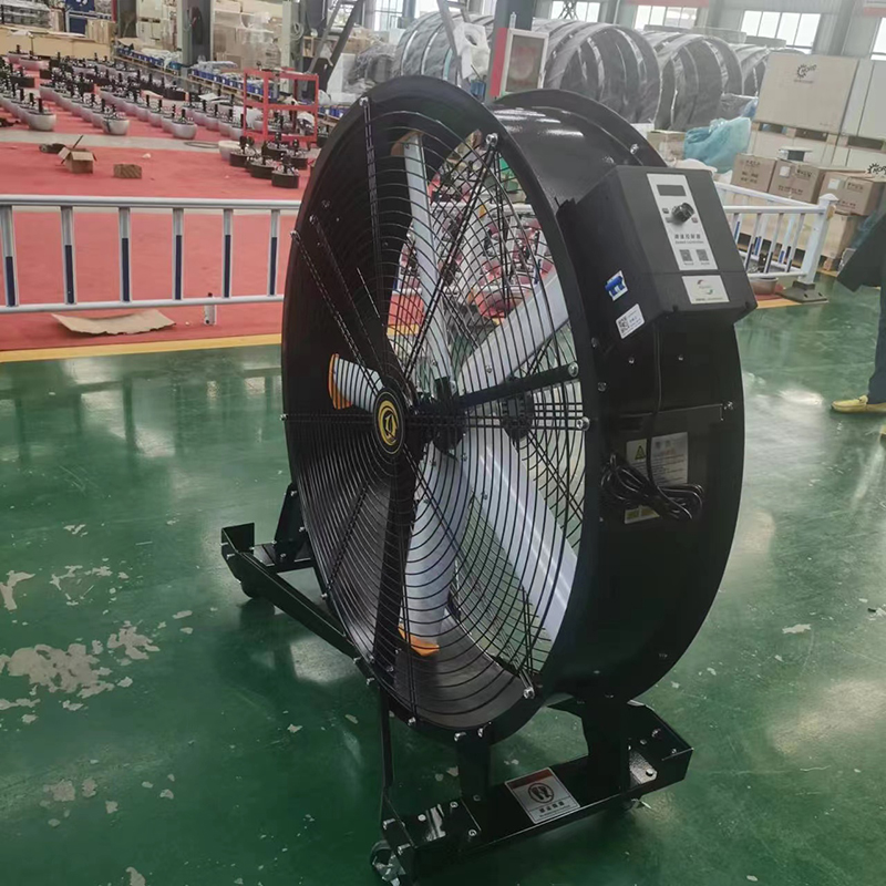 Fan Moving Sign Long Wind Distance Low Noise Brushless Motor 2m Moving Industrial Fan ...
